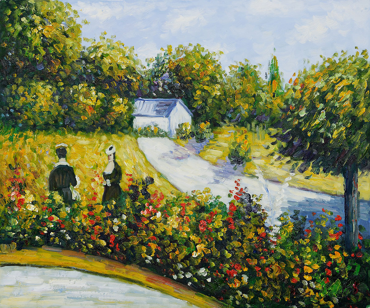 The Rose Garden at Wargemont, 1879 by Pierre Auguste Renoir - Click Image to Close